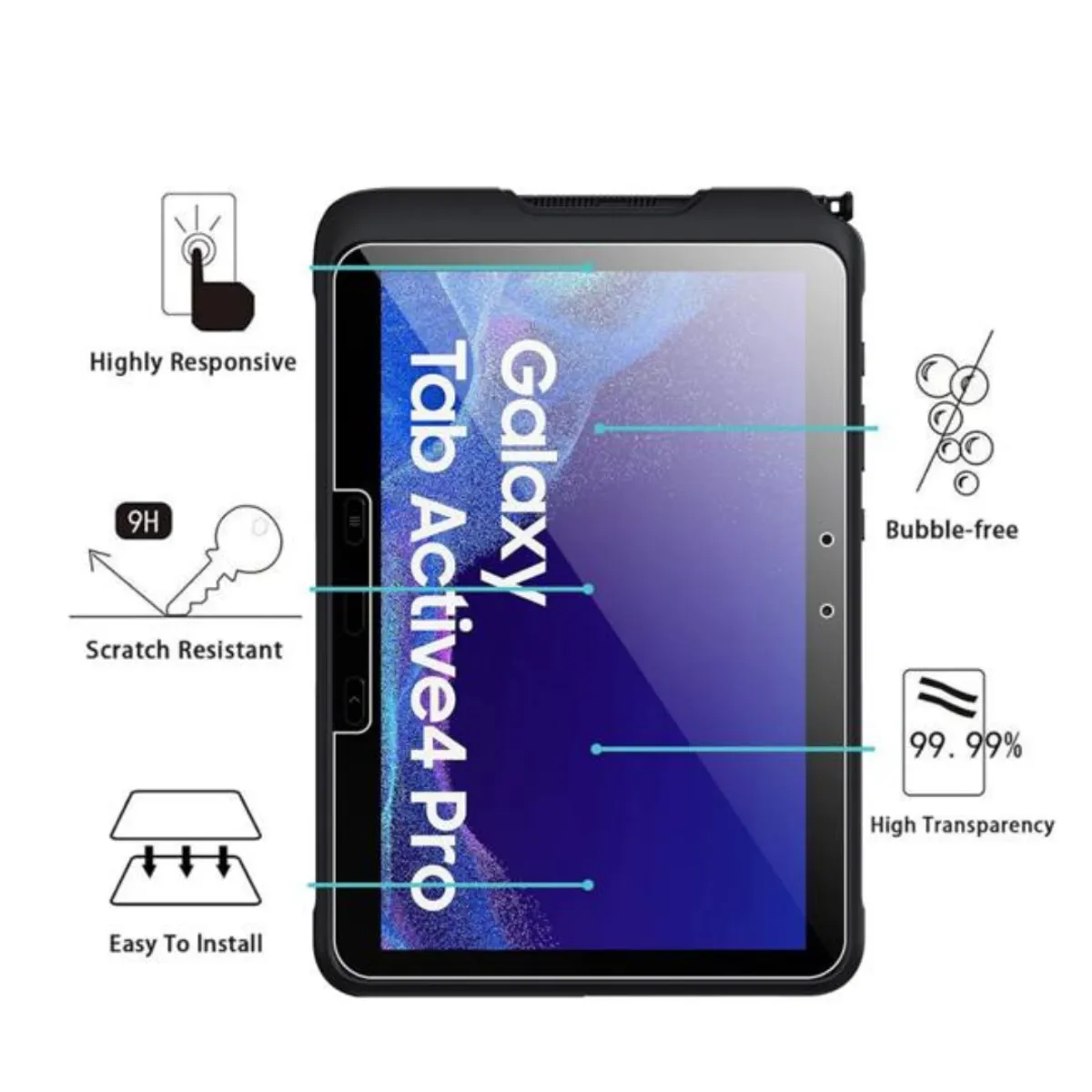GENERICO - Lamina Hidrogel Para Tablet Samsung Tab Active 4 Pro - 10.1"