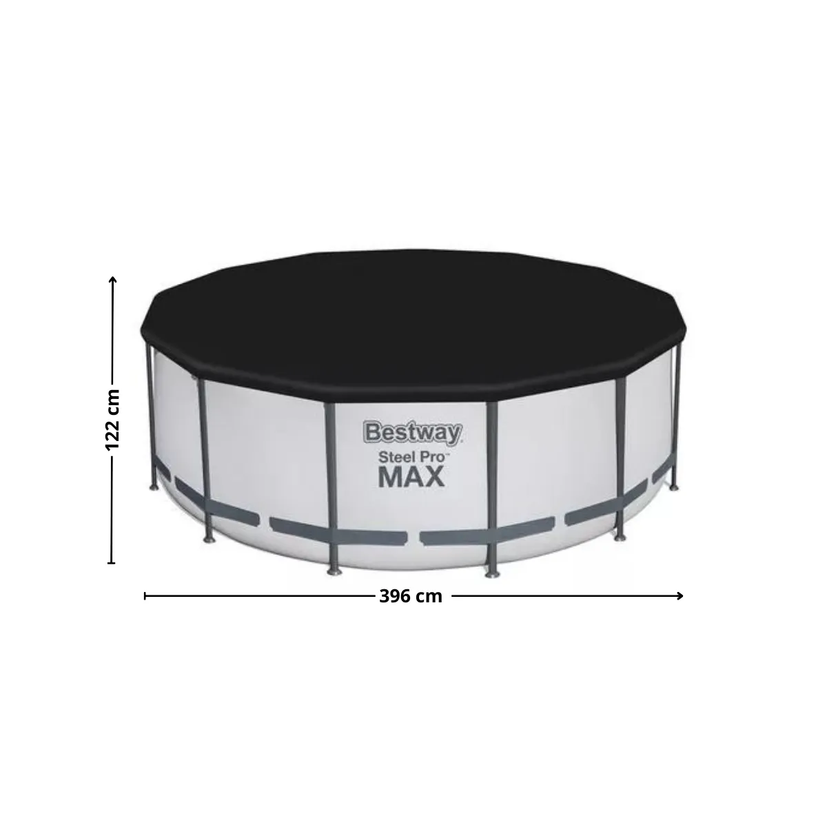 BESTWAY - Piscina estructural redonda +Bomba+Cobertor+Escalera Bestway