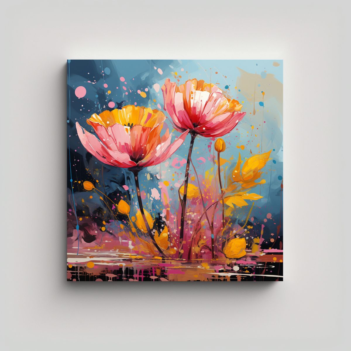 GENERICO - Pinturas Decorativas De Arte Movimiento Calidez 50x50 Cm