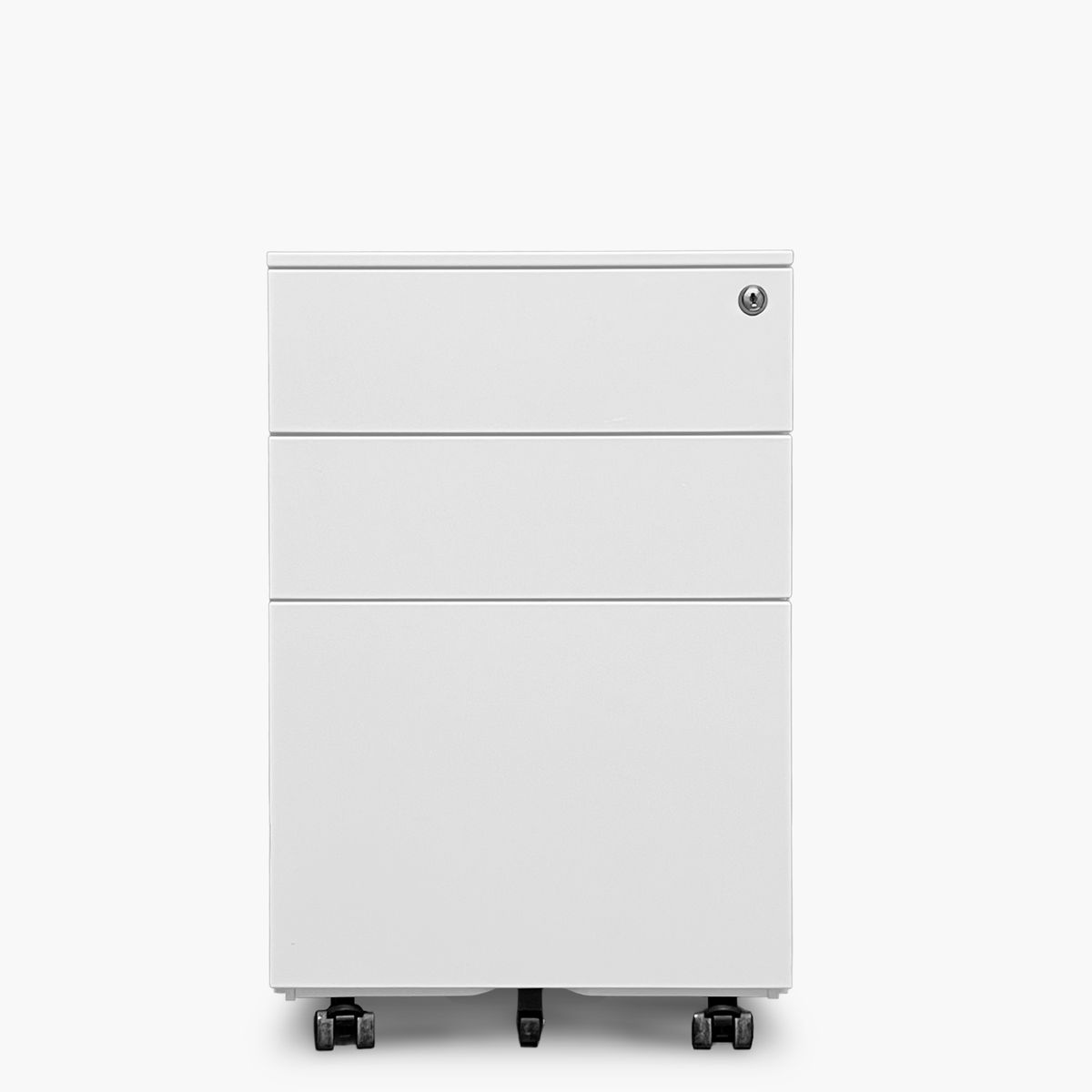 FORM OFFICE - Cajonera Metálica Móvil 39x50x60 cm Blanco Form