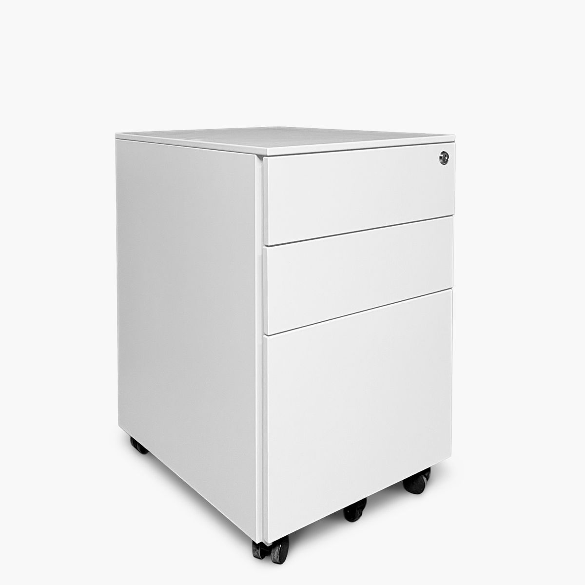 FORM OFFICE - Cajonera Metálica Móvil 39x50x60 cm Blanco Form