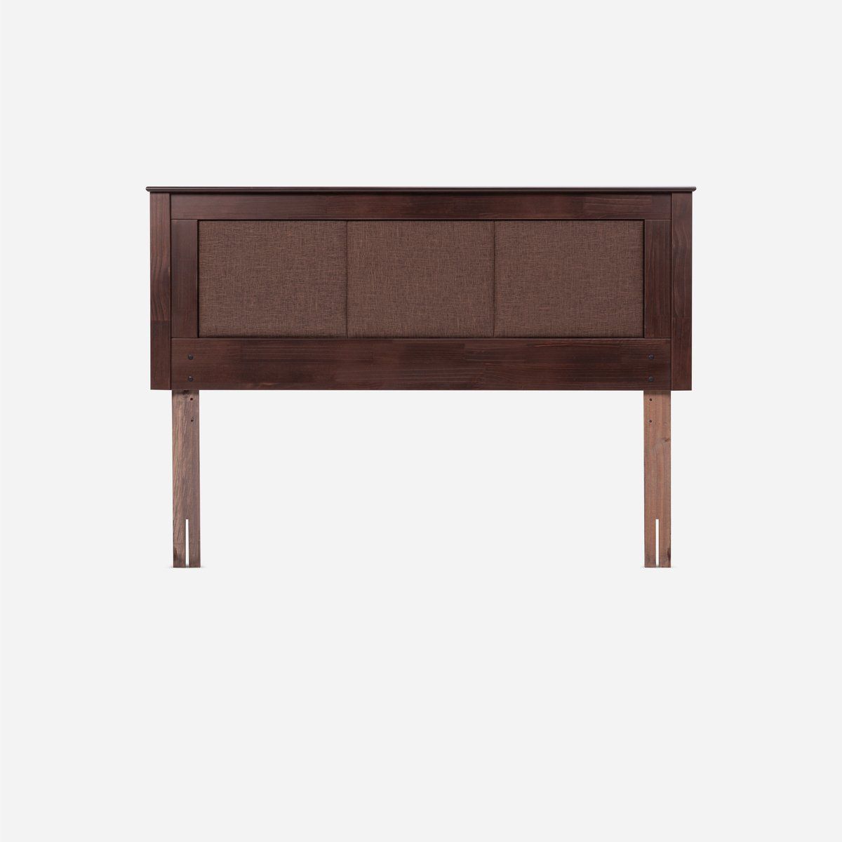 ROSEN - Cama Europea Pratta 2 Plazas Pata Madera BN +Respaldo Rachel