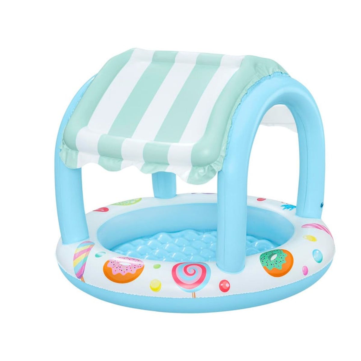 BESTWAY - Piscina inflable bebe techo tienda dulces 104x84cm Bestway