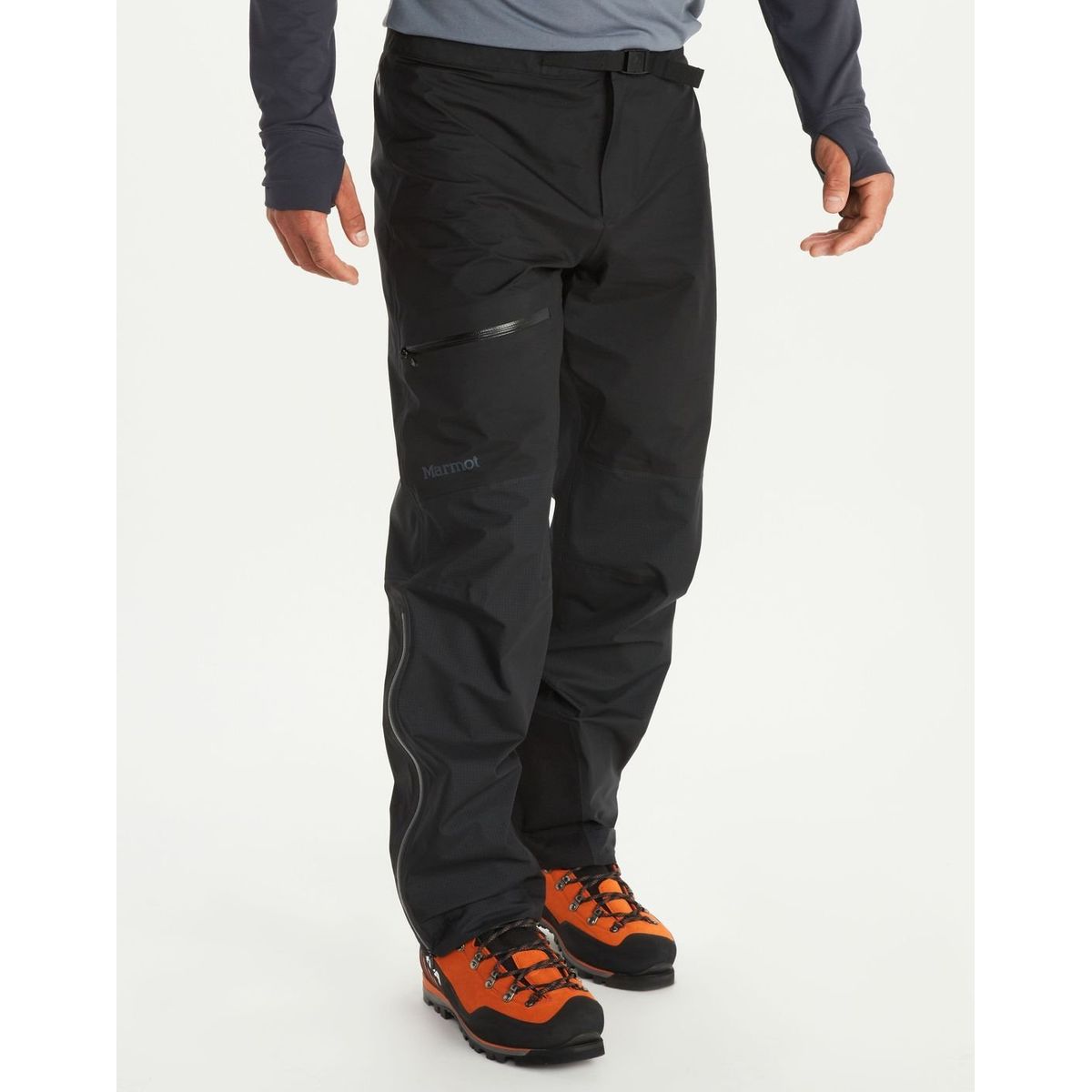 MARMOT - Pantalones Hombre Impermeables Mitre Peak Gtx Negro Marmot