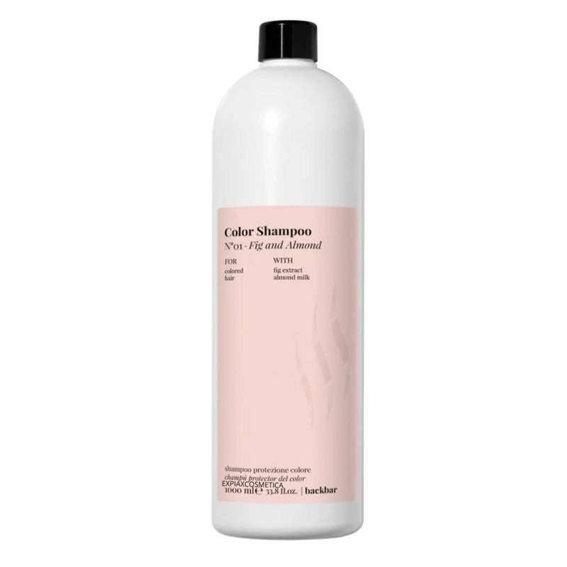 FARMAVITA - Shampoo Backbar Color N°1 Fig and Almond 1000ml Almendras dulces Higo