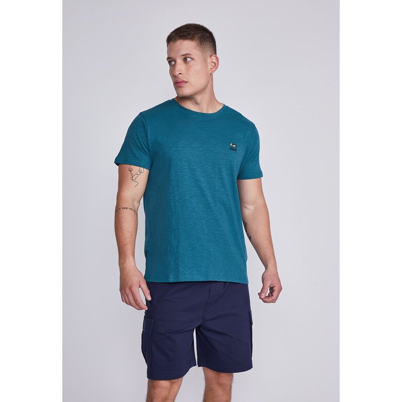 SIOUX - Polera Hombre Verde Moto Sioux