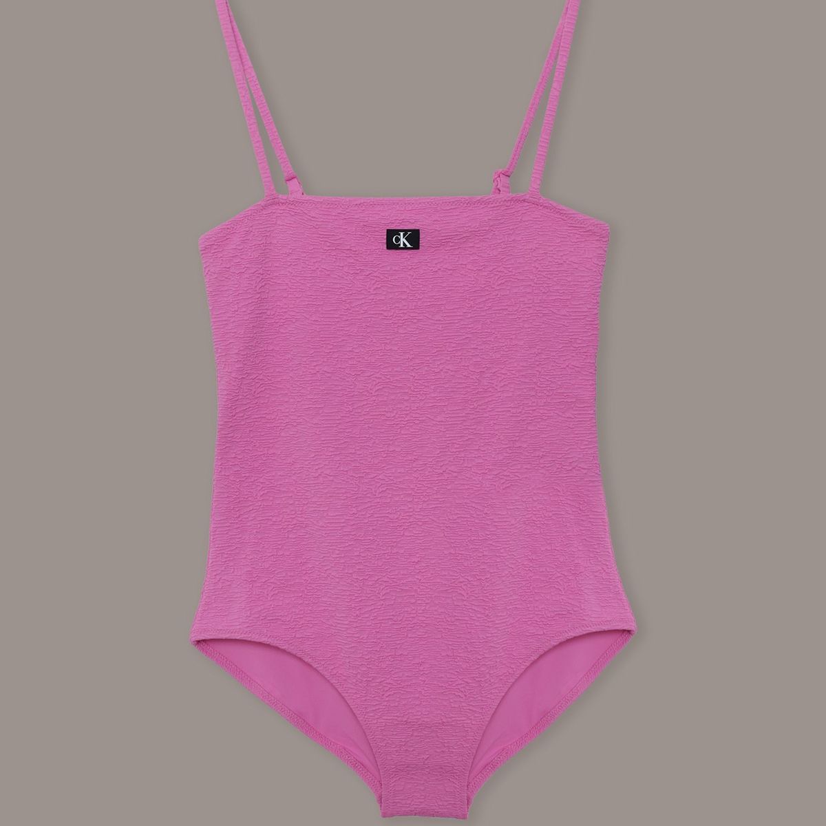 CALVIN KLEIN - Traje Baño Niña CK Monogram Rosado Calvin Klein