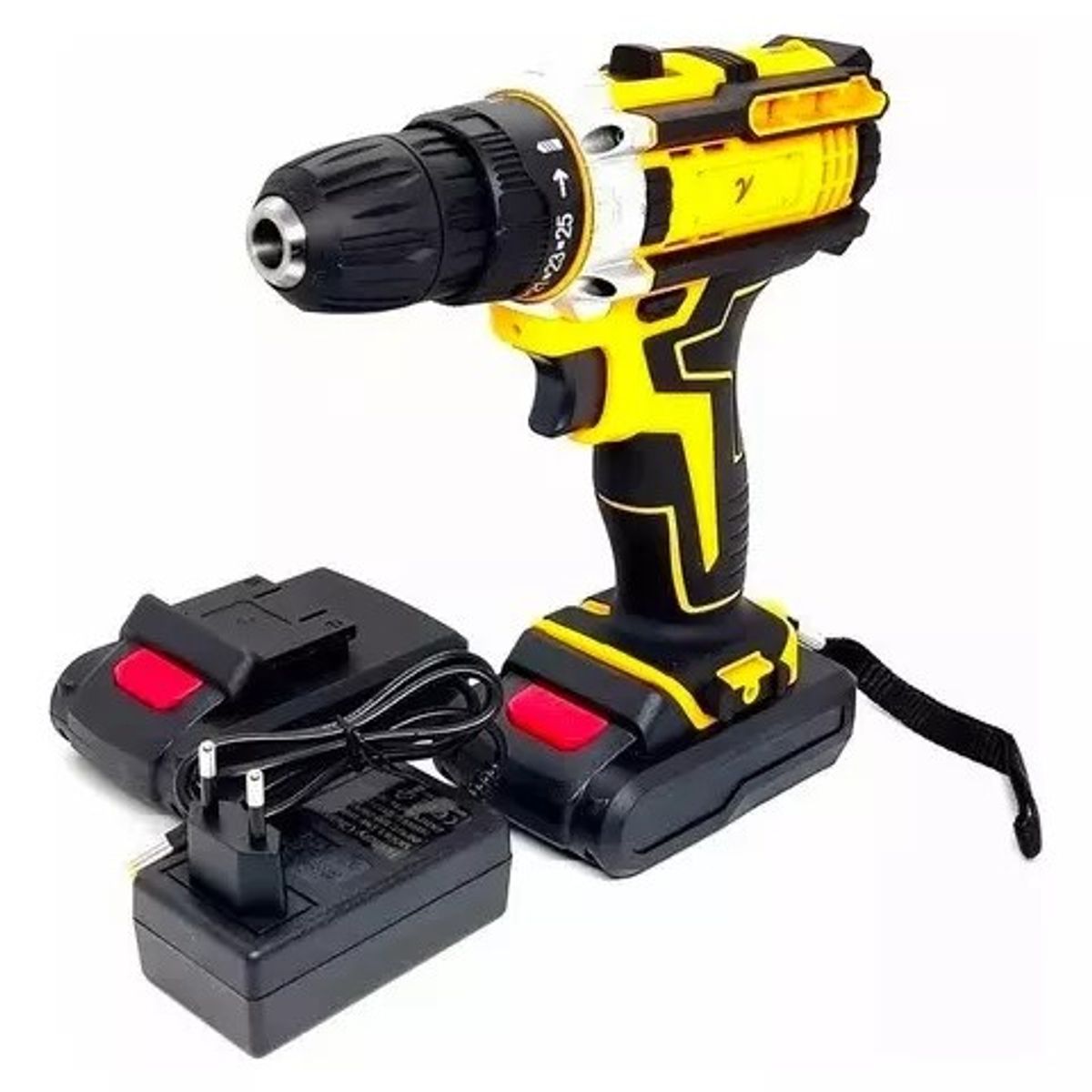 MUNDO MAGIA - Taladro Inalámbrico 2 Baterías De Litio Maleta Y Accesorios