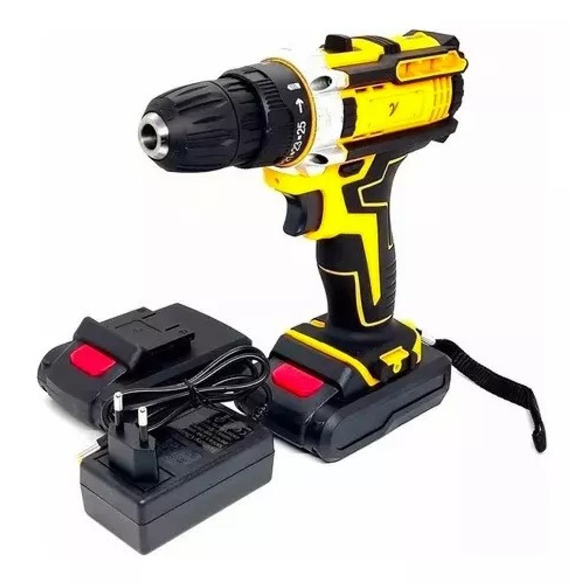 MUNDO MAGIA - Taladro Inalámbrico 2 Baterías De Litio Maleta Y Accesorios