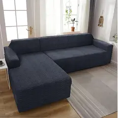 GENERICO - FUNDA PARA SILLON TIPO L 3 CUERPO DISEÑO TEXTURIZADO GRIS TF