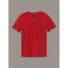 TOMMY HILFIGER - Polera De Niño Essential Cotton Rojo