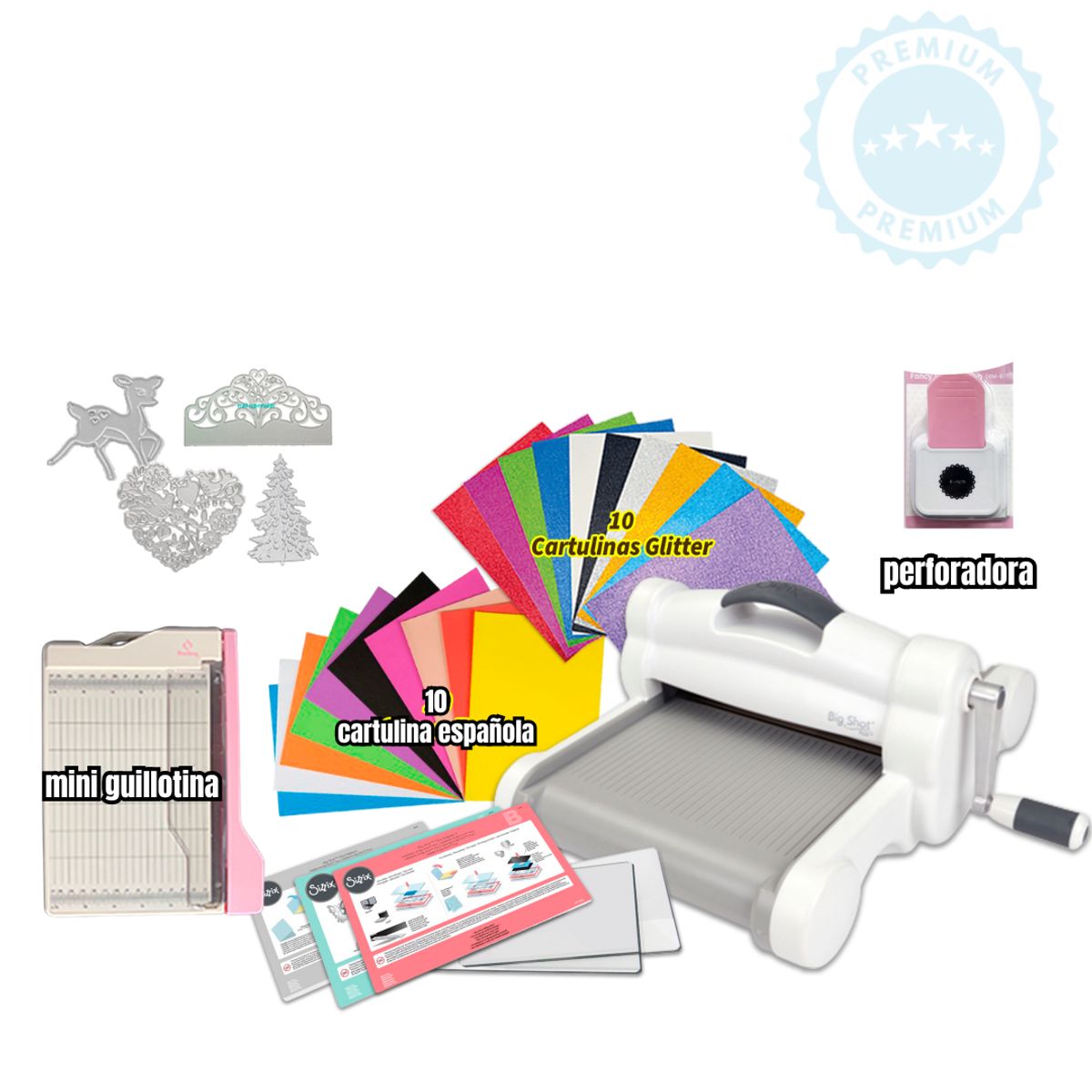 SIZZIX - troqueladora Big Shot Plus  insumos CK149