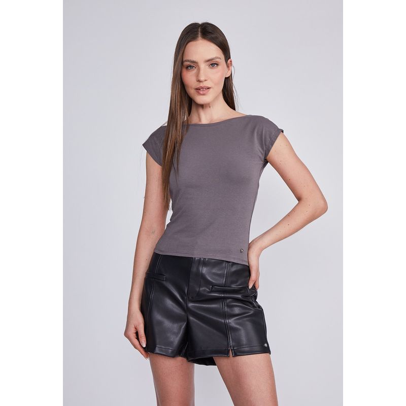 SIOUX - Peto Mujer Gris Espalda Abierta Sioux