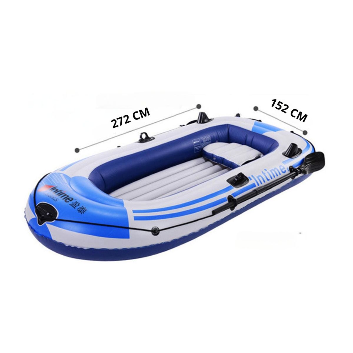 AUCKLAND OUTDOOR - Bote Inflable Con Remo Para 4 Personas. 272 X 152 Cm.