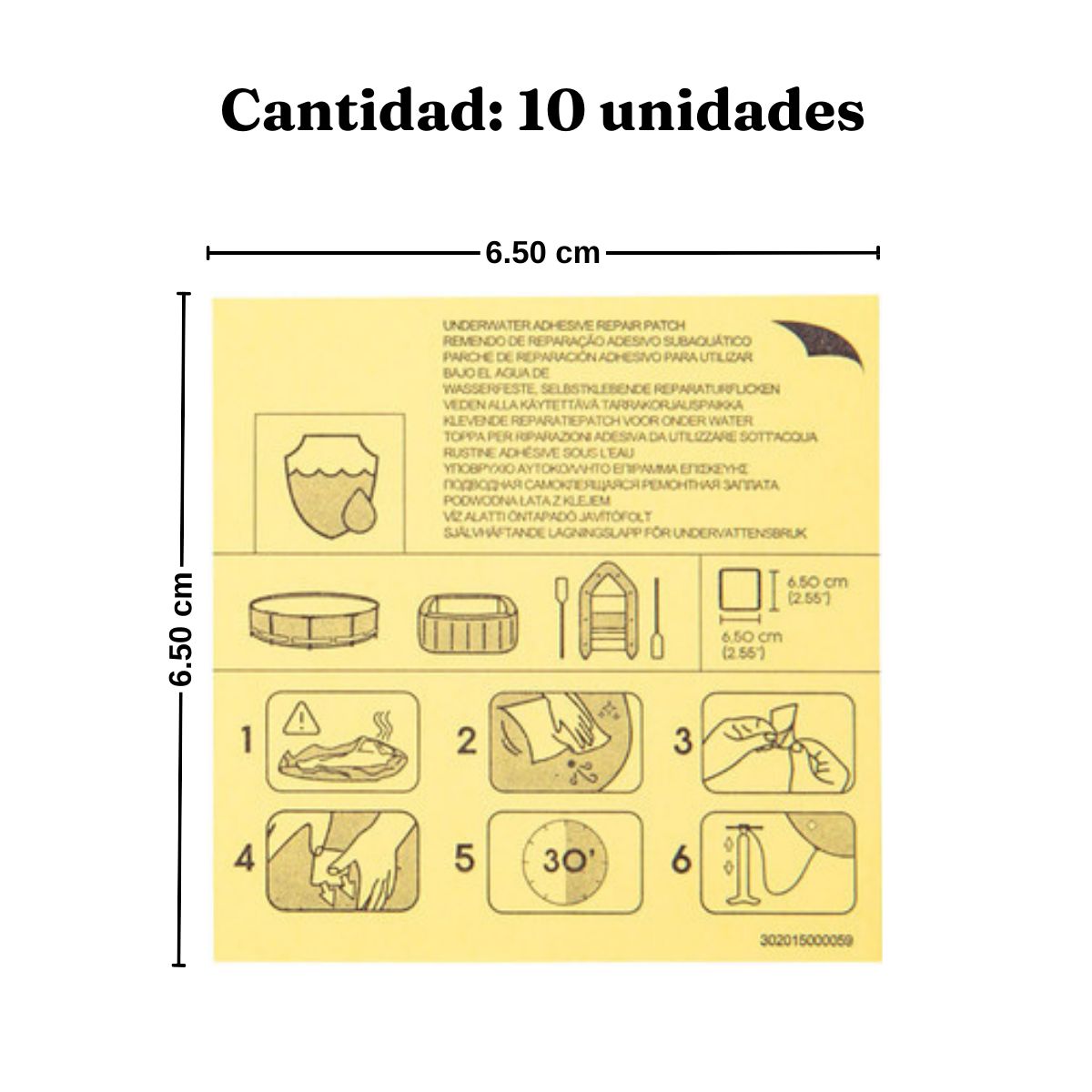 BESTWAY - Parche para piscina subacuatico Bestway