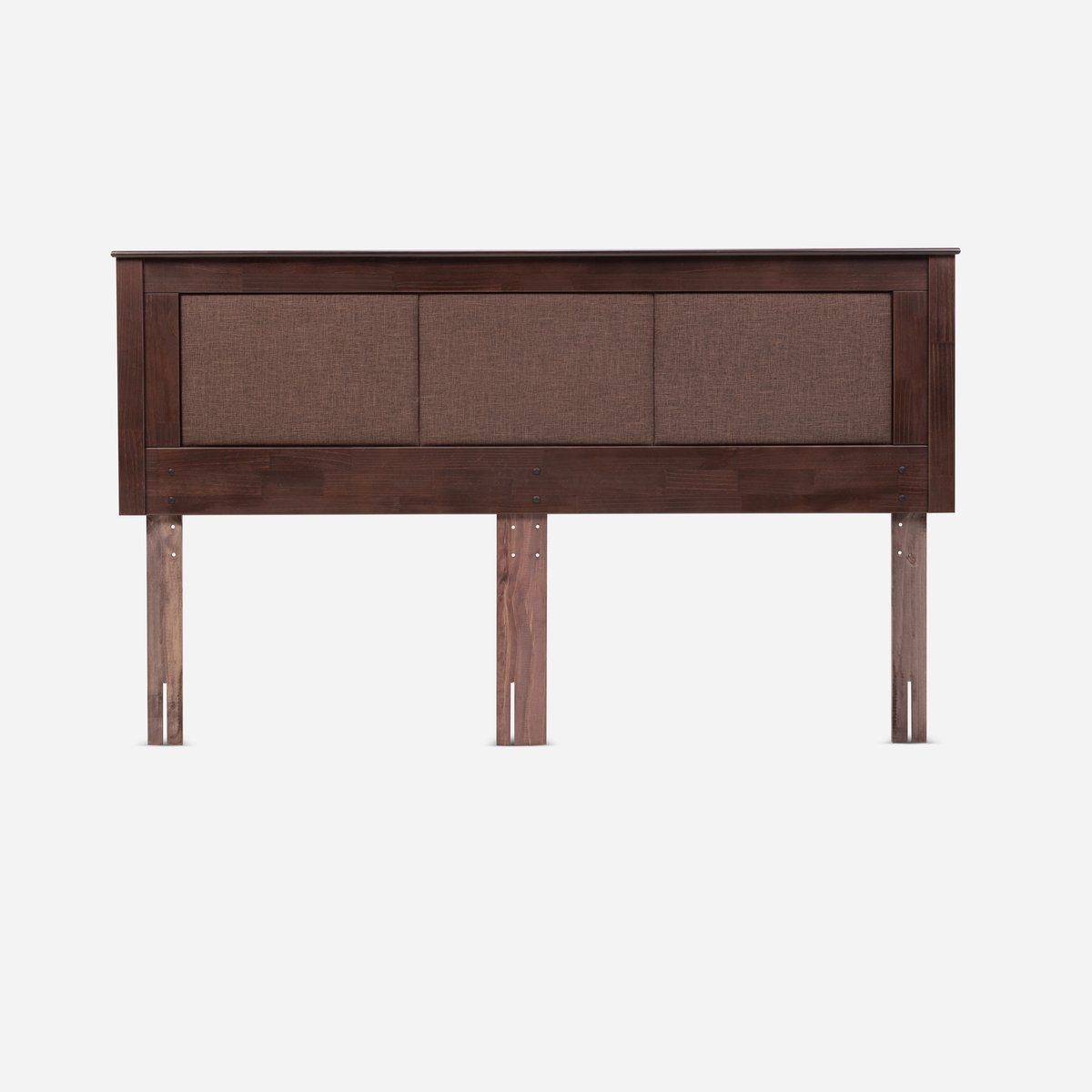 ROSEN - Cama Europea Pratta King Pata Madera BD + Respaldo Rachel