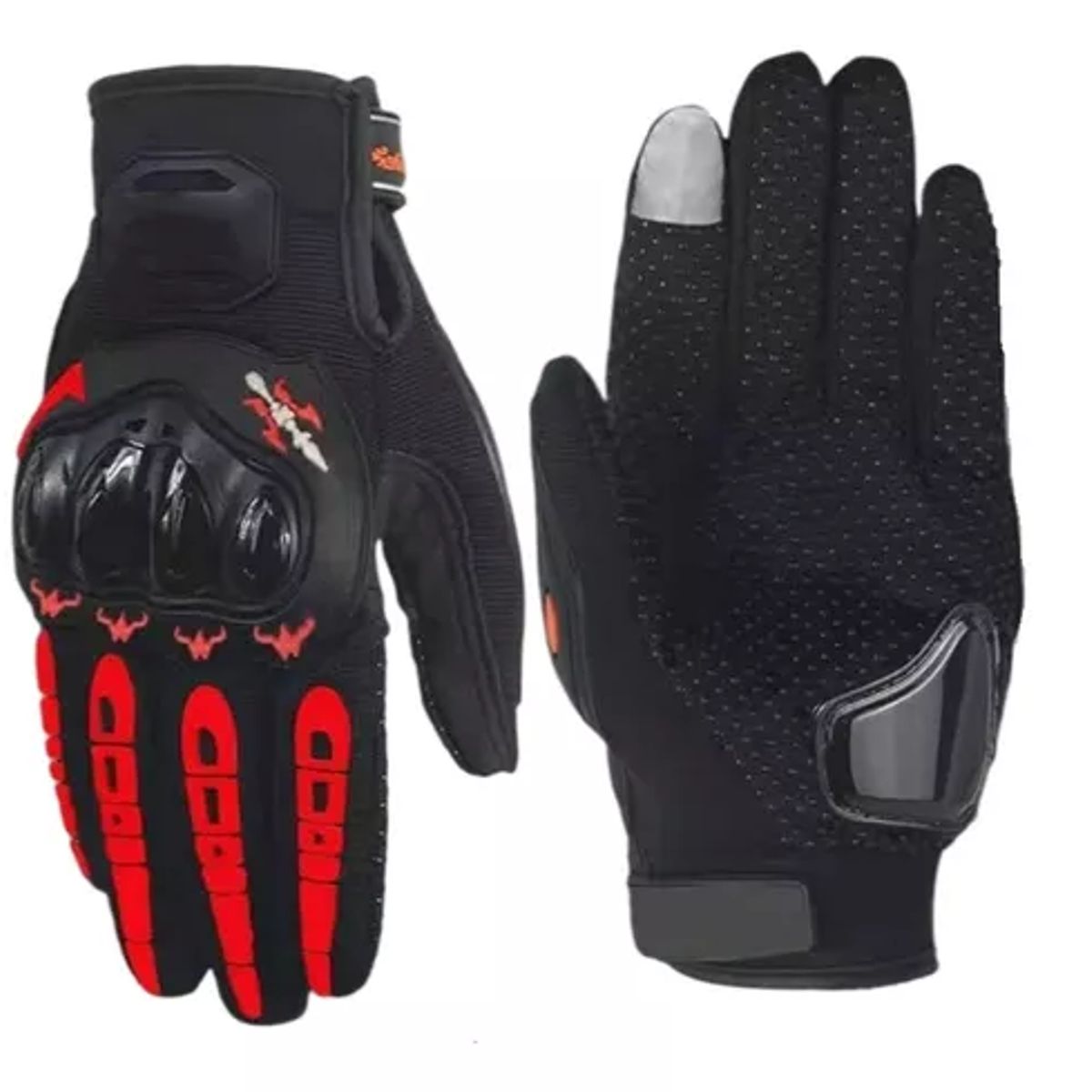 GENERICO - Guantes Para Moto Bicicleta Con Protecciones Pantalla Táctil