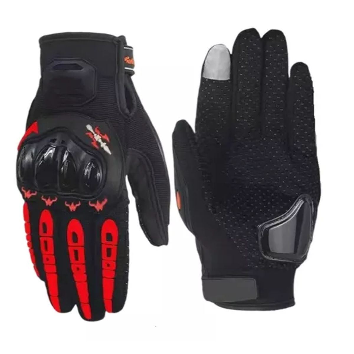 GENERICO - Guantes Para Moto Bicicleta Con Protecciones Pantalla Táctil