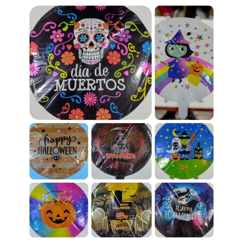 GENERICO - Pack Globos Metalicos Halloween 50unds
