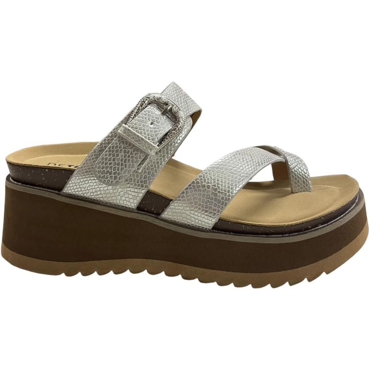 DETOGNI - Sandalia Mujer Plateado Rosario Detogni - Plateado