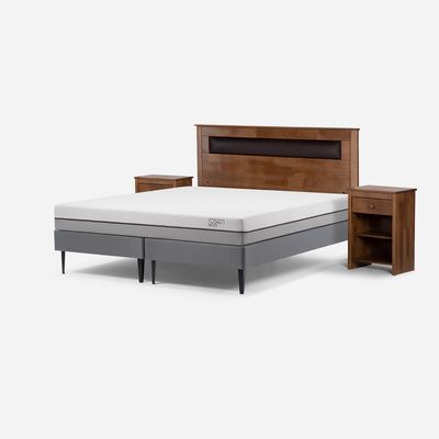 Imagen 2 del producto Cama Europea Pratta King Pata Acero Base D. +Muebles Ferrara