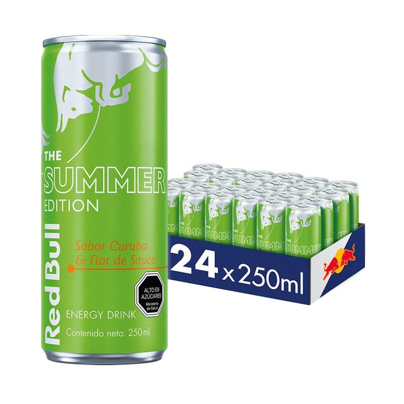 RED BULL - Red Bull Bebida Energética Pack 24 Latas Flor de Sauco 250ml