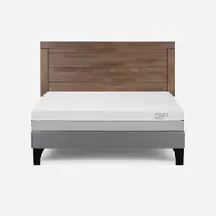 ROSEN - Cama Europea Pratta 2 Plazas Para Madera BN+Respaldo Sicilia