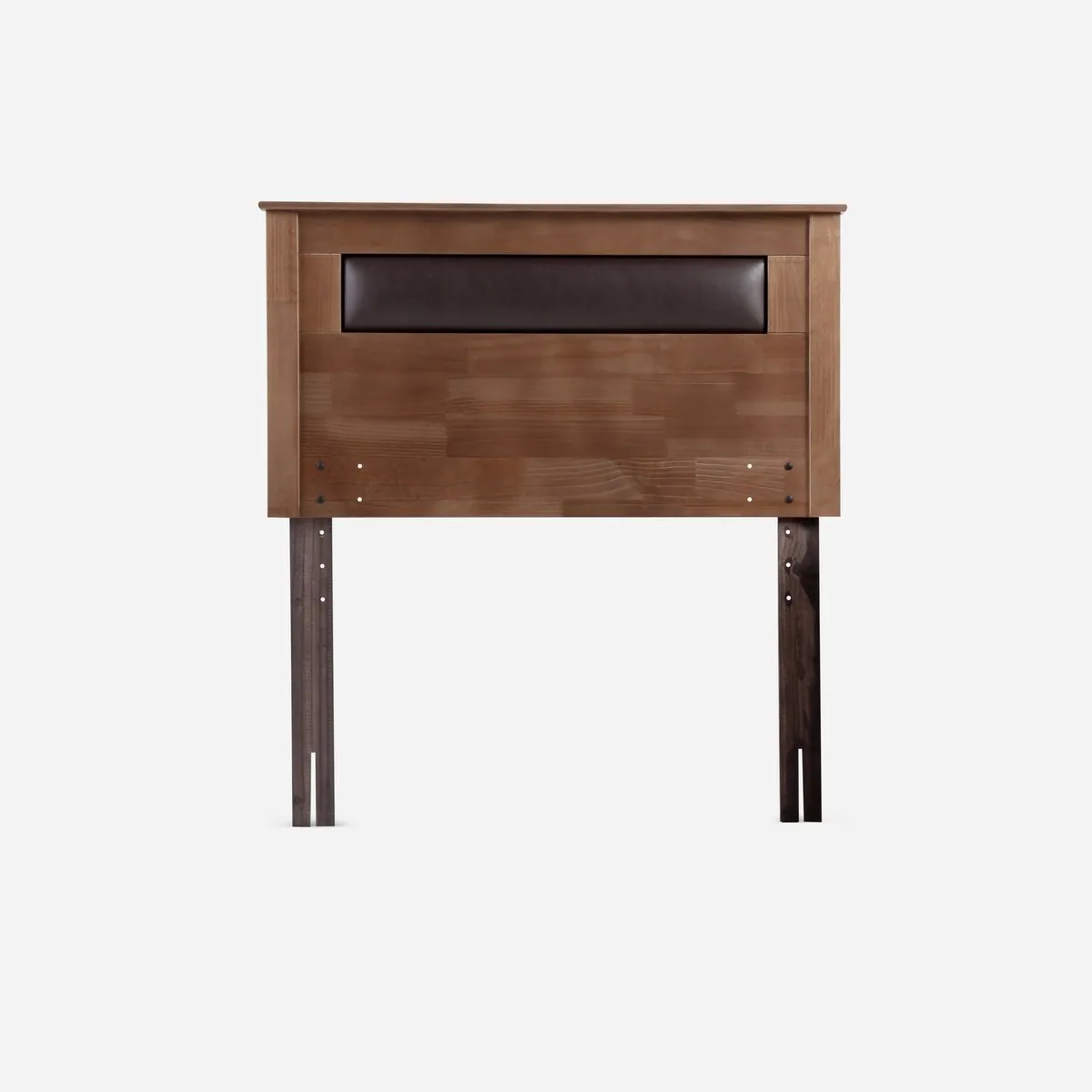 ROSEN - Cama Europea Pratta 1,5 Plazas Pata Madera +Respaldo Ferrara