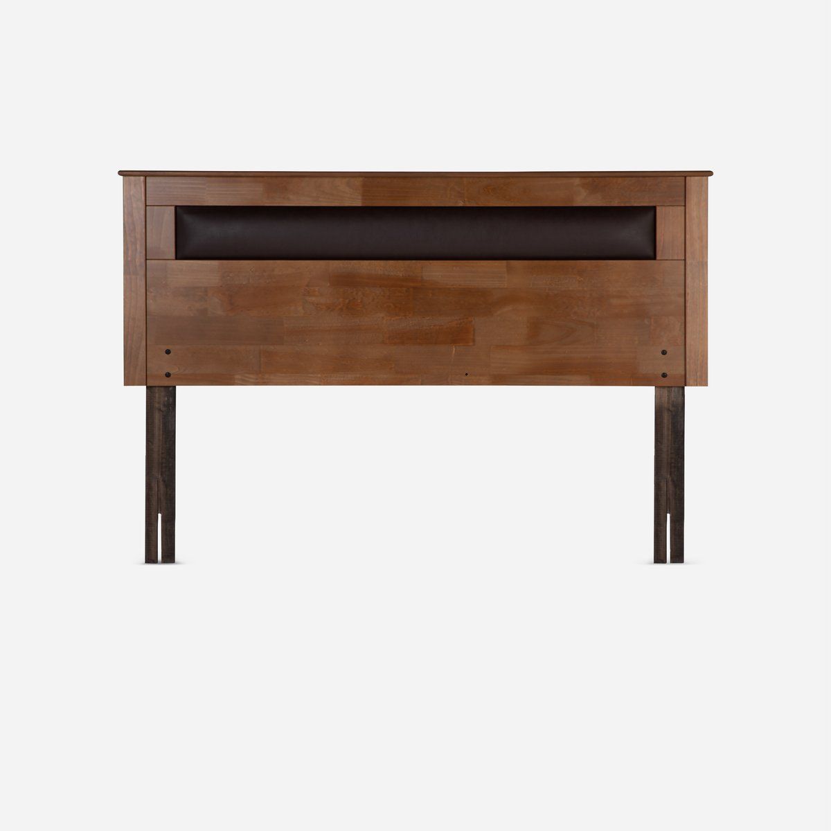 ROSEN - Cama Europea Pratta 2 Plazas Pata Madera BD+Respaldo Ferrara