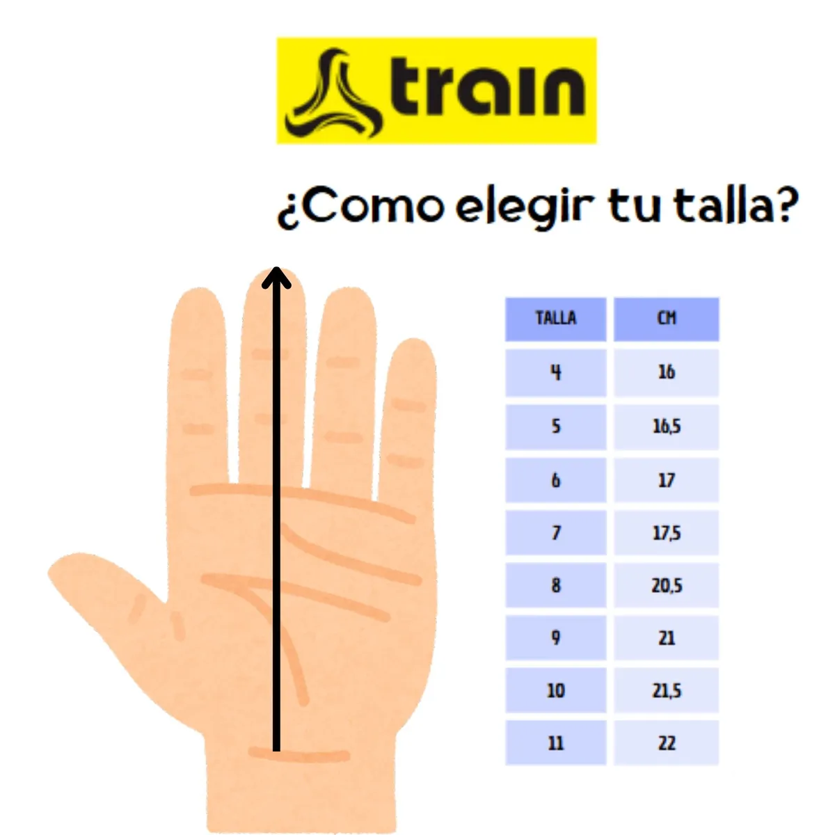 TRAIN - GUANTE DE ARQUERO CON FERULA  AMARILLO CRONOS T/10 TRAIN