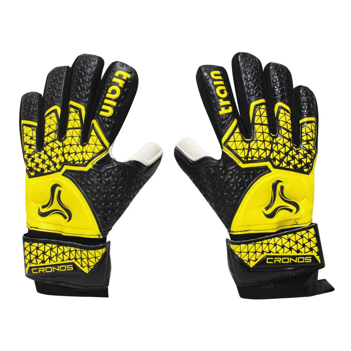 TRAIN - GUANTE DE ARQUERO CON FERULA  AMARILLO CRONOS T/10 TRAIN