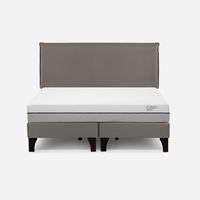 Cama Europea Pratta 2 Plazas Pata Madera BD+Respaldo Maurice