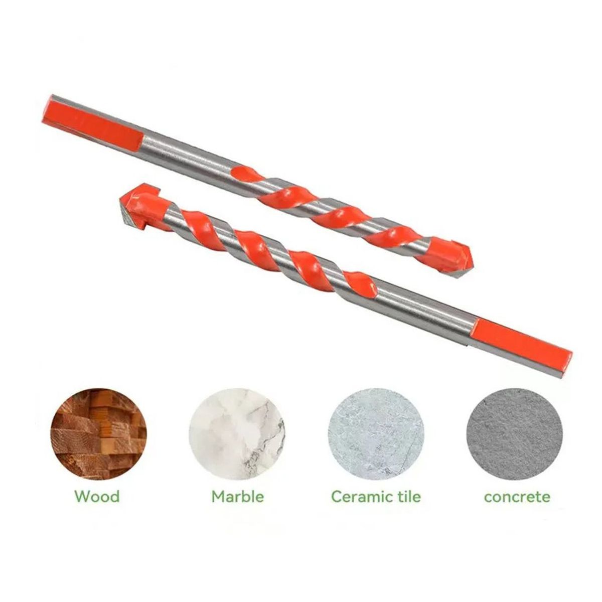 GENERICO - Broca Hss De Carburo Acero Azulejos Cerámica Vidrio Concreto