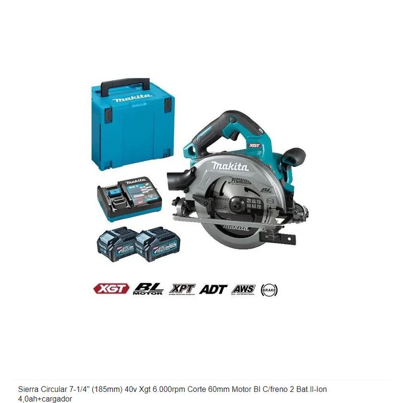 MAKITA - SIERRA CIRCULAR INALAMBRICA 714 40V