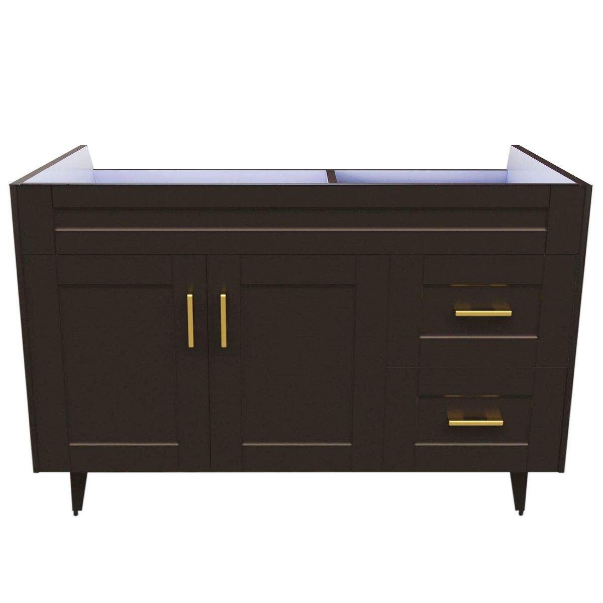 DOMSA - Mueble base para baño Deluxe 120SK CafE 118x80x45cm