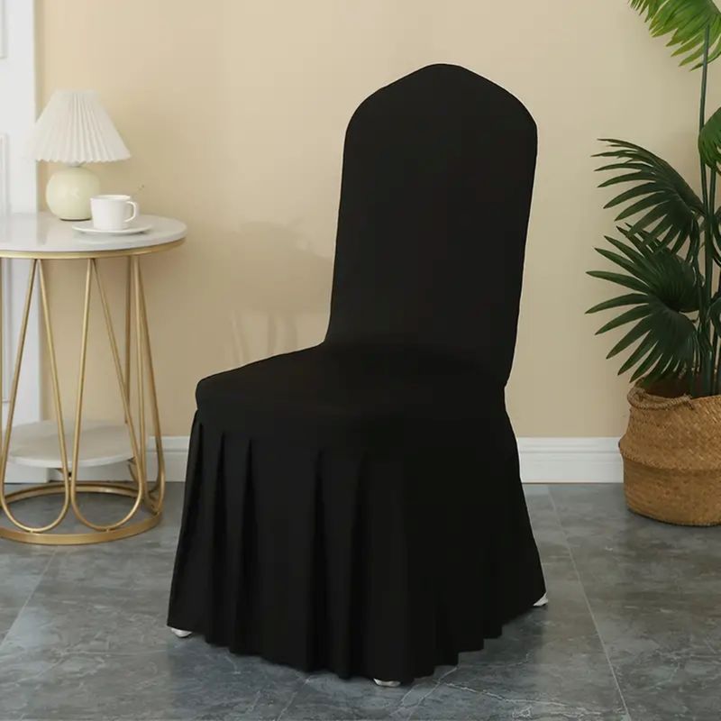 GENERICO - Pack 6 Funda Elástica Para Silla Universal De Evento - Negro