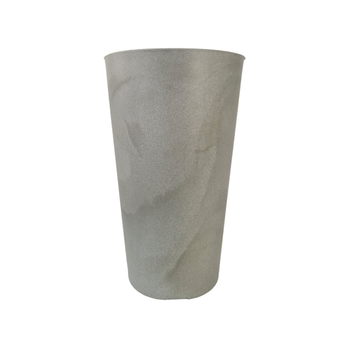 VERDY - Maceta Joinville Cono 19x40cms Blanco Efecto Marmoleado