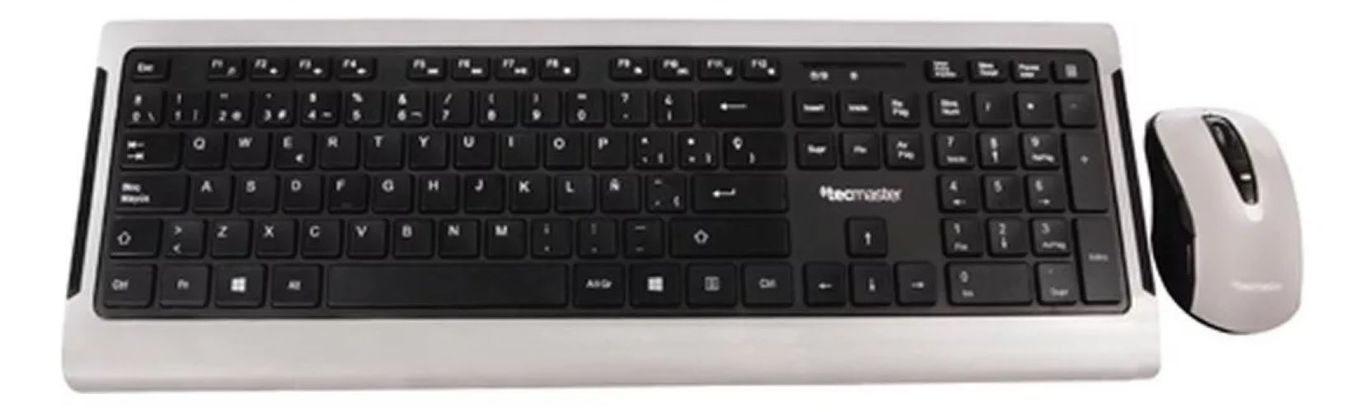 Kit Teclado Y Mouse Inalambrico Espanol Negro