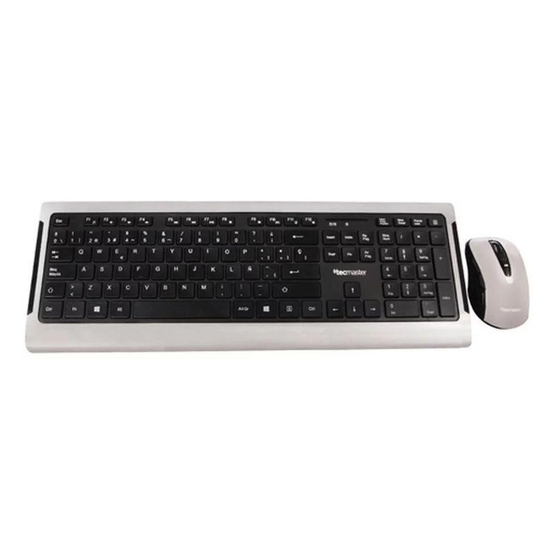 TECMASTER - Kit Teclado Y Mouse Inalambrico Español Tecmaster Negro