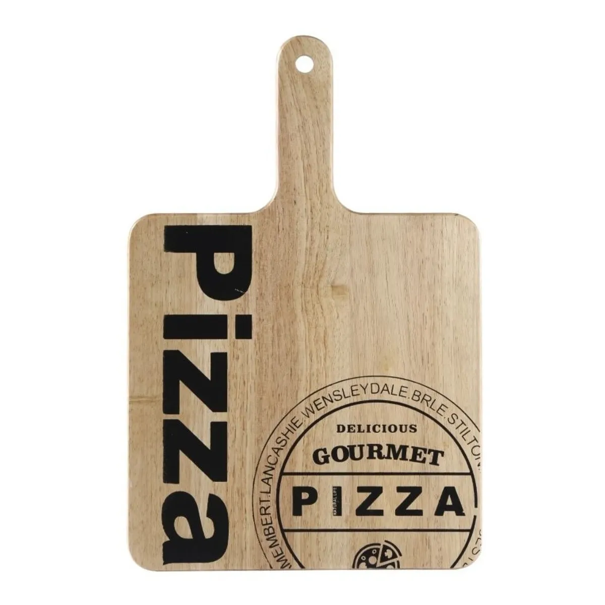 BERGNER - TABLA DE CORTE CON MANGO 40X30CM CAUCHO NATURAL