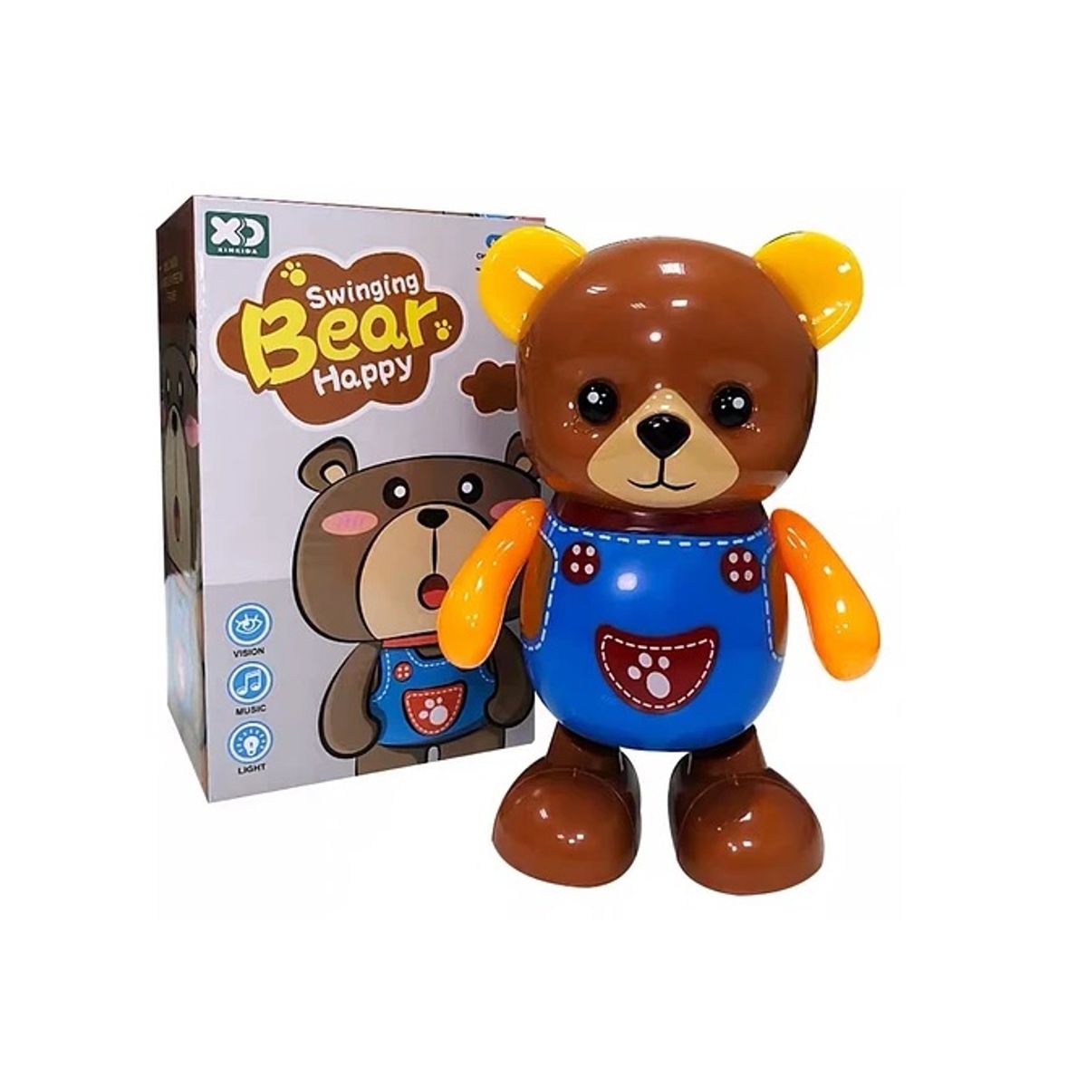 GENERICO - Muñeco Oso Bailarin Juguete Luces Sonido Movimiento