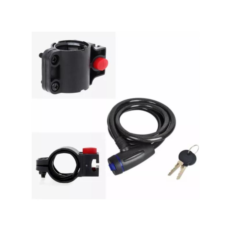 GENERICO - Candado Para Bicicleta Con 2 Llaves + soporte De Bloqueo