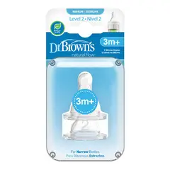 DR BROWNS - Tetina Estándar Options+ 3M+ 2UN