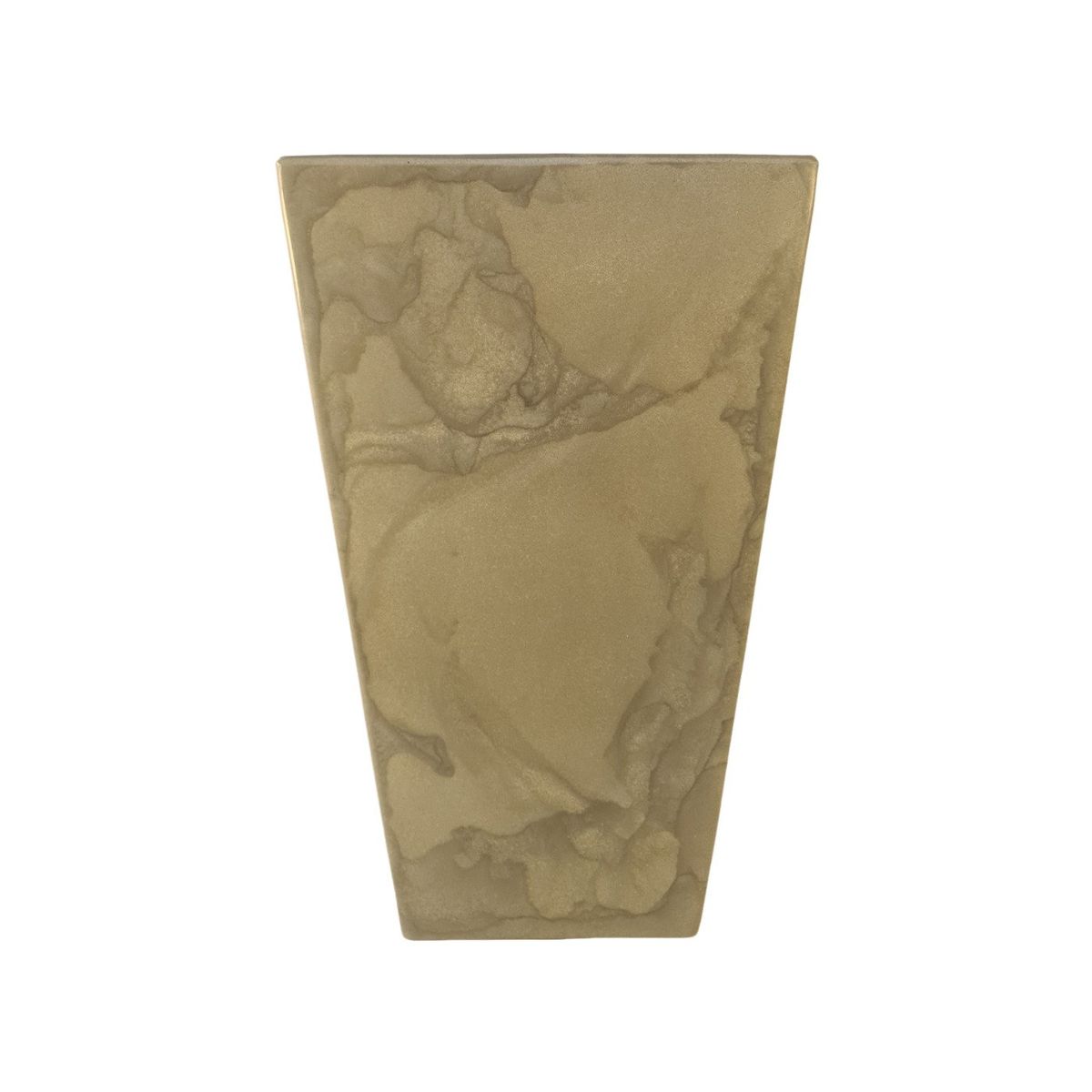 VERDY - Maceta Joinville Trapecio 19x40cms Beige Efecto Marmoleado