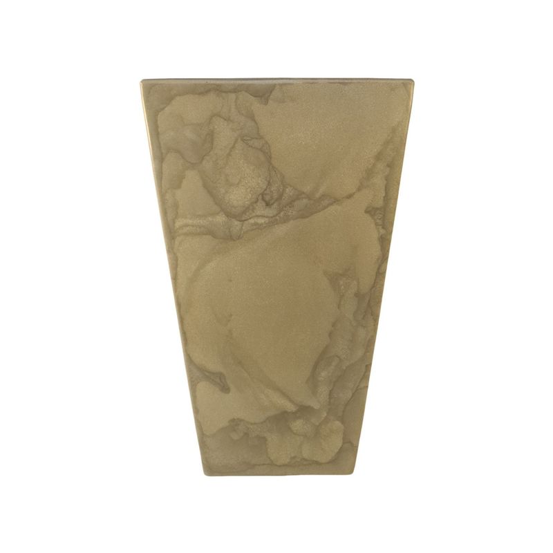 VERDY - Maceta Joinville Trapecio 19x40cms Beige Efecto Marmoleado