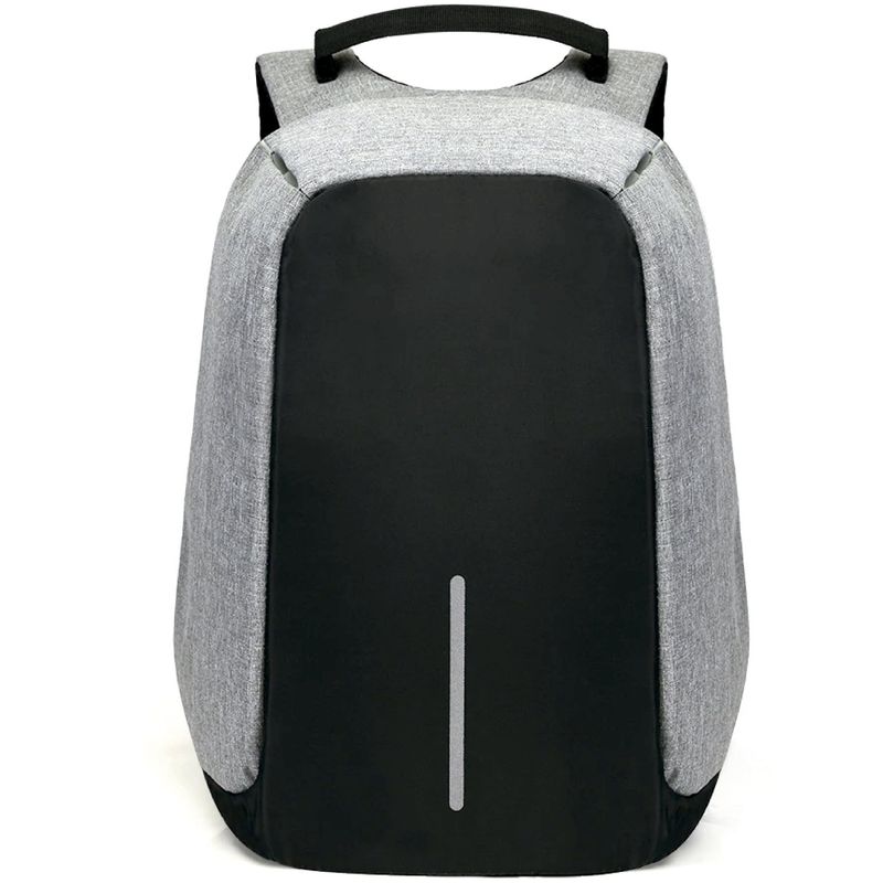 GENERICO - Mochila Antirrobo Impermeable Usb Color Gris - SC