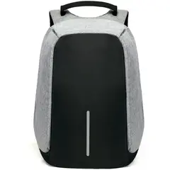 GENERICO - Mochila Antirrobo Impermeable Usb Color Gris - SC