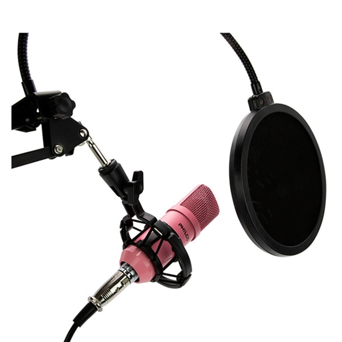 PHILCO - Kit Studio Micrófono C Soporte Pop Stand Philco   PHILCO