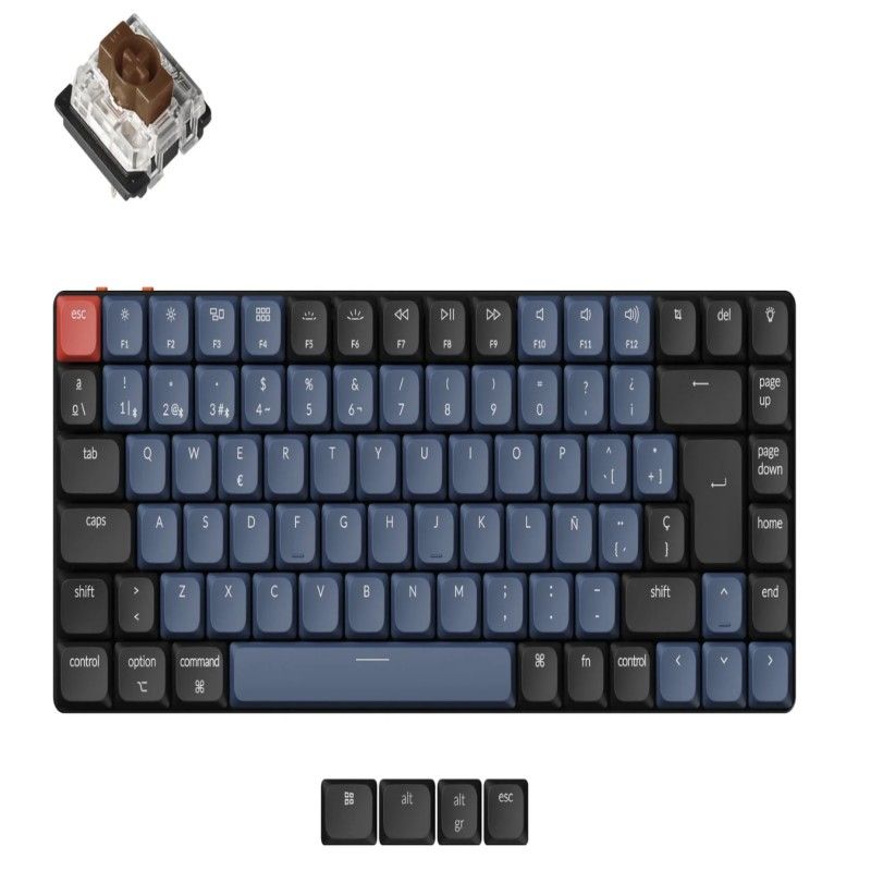 GENERICO - Keychron teclado K3 PRO español 75% layout  K3P-H3-ES