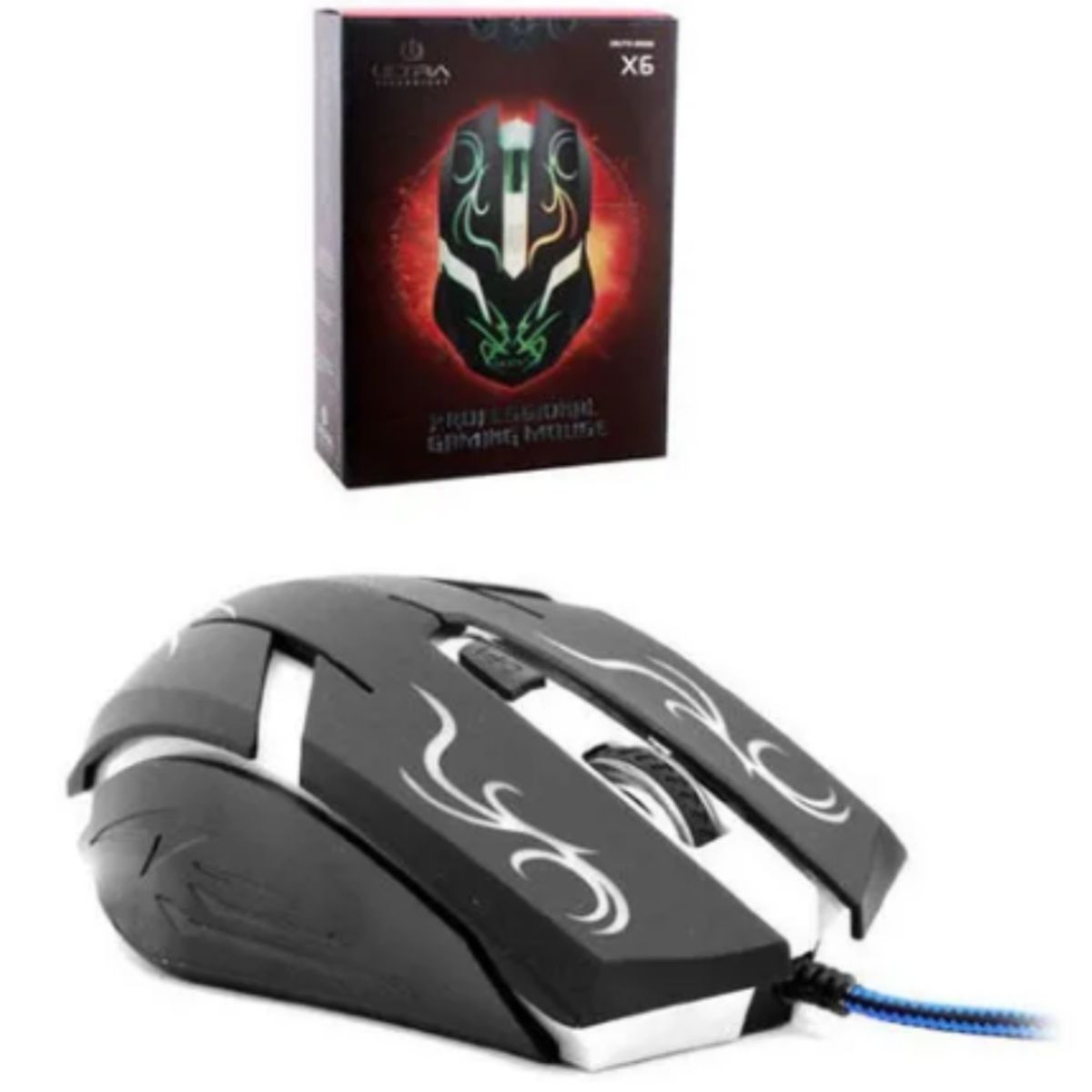 ULTRA - MOUSE  GAMER ALAMBRICO X6 BOTONES ULTRA TECHNOLOGY